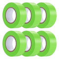6 Pack Green Flagging Tape, Non-Adhesive Plastic Ribbon Neon Marking Roll | 1inch*600ft, Marking Tape for Tree Marking, Hunting, Boundaries Hazardous Areas,Trail Marking, Workplace Use - color: Green