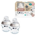 Tommee Tippee Natural Start Baby Bottles, Anti-Colic, 0m+, 5oz | Pack of 2, Slow Flow Breast-Like Nipple, Self-Sterilizing, Seamless Bottle-to-Breast Transition, BPA Free - color: Clear, Pack of 2