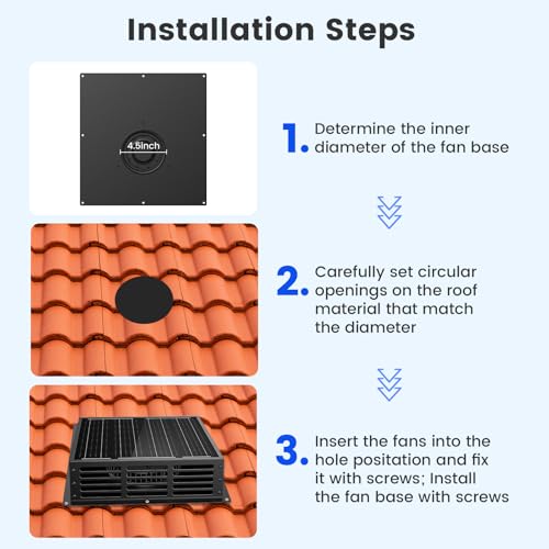25W Solar Fan for Chicken Coop 430CFM Solar Exhaust Fan | IP67 Waterproof Solar Panel-No Wiring Required, Easy Install Greenhouse Fan for Shed, Attic,Barn, Dog House - size: 25W Solar Fan