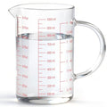 Luvan 34OZ/1000ML Glass Measuring Cup, 4 Cup Glass Measuring Cups With 3 Scales (Ml/Oz/Cup), High Borosilicate Measuring Cup With Handle and V-Shaped Spout, Dishwasher/Freezer/Microwave Safe - color: 34Oz/4Cups/1L