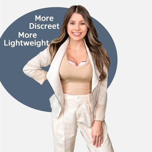 MomMed Wearable Breast Pump (Model S21) – Double Electric Hands-Free Breast Pump, Leak-Proof Design, 3 Modes (Stimulation, Expression, Auto) & 12 Vacuum Levels, Portable and Quiet - color: Pink