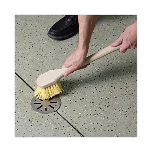Boardwalk BWK4320 20 in. Long Polypropylene Fill Handle Utility Brush - Tan