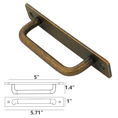 12 Pack 5 Inch 128 mm Copper Cabinet Handles Aluminum Cabinet Pulls Drawer Pulls - color: Copper, size: 5 Inch