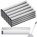Hicarer 200 Pcs 8" Floor Scrapers Blade Replacements, Angled Demolition Scraper Blades Replacement Carbon Steel for Efficient Flooring Removal Razors Compatible with Razor Blade Scraper - size: 8 Inch