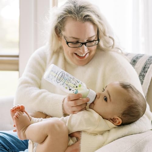 Dr. Brown's Anti-Colic Options+ Narrow Baby Bottle, Frog + Pig, 2-Pack - color: Orange & Green (Pig & Frog), size: 1 Count (Pack of 2)
