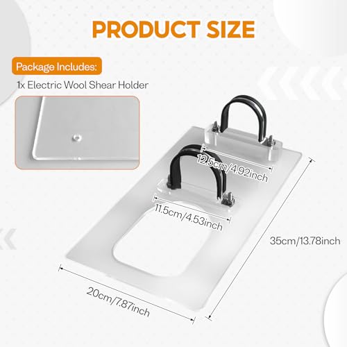 Fenteer Shearing Fur Machine Bracket Easy to Install Shearing Guide Trimmer Tool Accs Thick Carpet Clipper Bracket for Grooming Tools Sheep Shears, B - color: B