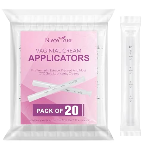 Disposable Vaginal Suppository Applicators – Updated with Dosage Markings, Individually Wrapped for Hygiene, Fits Most Lubricants, Creams & Gels, Feminine Care Essentials (20 Pack) - size: 20 Pack