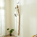 SHENGOCASE 1.9" x 6.56Ft Cat Climbing Jute Rope with Hook, Wall Mounted Furniture for Indoor and Outdoor Cat, Cimbing Pole (6.56 Feet) - size: 6.56 Feet