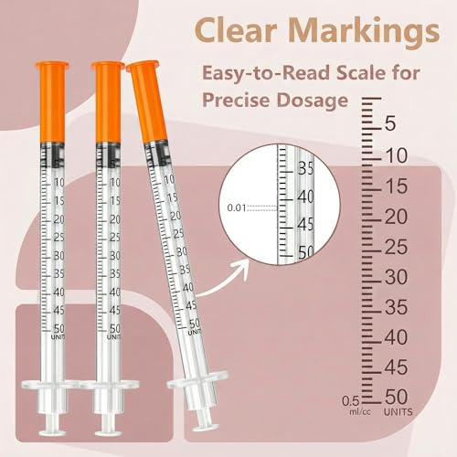 jeringas 0.5ml 31G 5/16", Individually Wrapped, Box of 100 - size: 0.5ml 31G 5/16 Inch