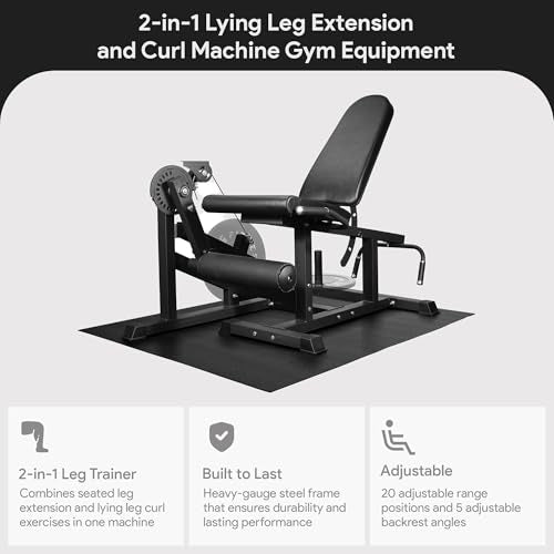 BalanceFrom Strength Training Machine, Adjustable Multifunctional Fitness Equipment for Home & Gym - style: Adjustable Leg Extension & Leg Curl