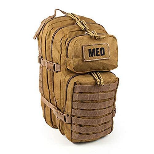 Luminary Tactical Trauma Kit Fully Stocked First Aid Kit Backpack EMS/EMT First Responder Medical Bug Out Bag for Preppers Professionals and Outdoorsman (Coyote Tan) - color: Coyote Tan