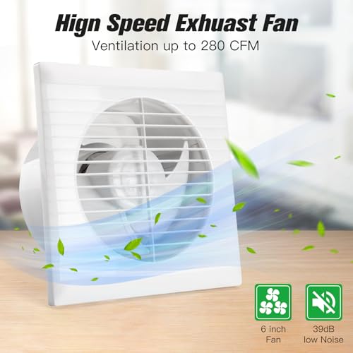 blessny 6" Solar Exhaust fan for Greenhouse, Chicken Coop, Shed & Pet House | 15W Solar Powered Ventilation Vent Fan for Outdoor Air Circulation - size: 6" Fan Kit