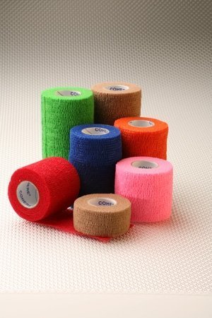 COHERE Cohesive Bandages. Size 4" x 5 yds. Case of 18, Black