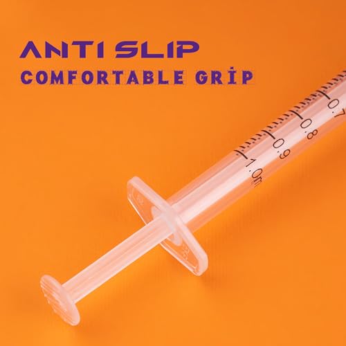 1ml Syringes with Needle 27G Needle 1/2 Inch Disposable Small Syringe for Liquids, Individually Wrapped, Pack of 100 - size: 1ML-27G 1/2"