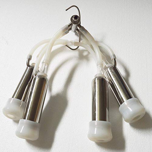 INTBUYING 304 Stainless Steel Milk Cup Kit for Electric Cows Milking Machine Accessory