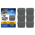 Hot Shot Flying Insect Trap, Attracts & Captures Fruit & House Flies, 6 Ct | 24/7 Continuous Attraction, Discreet & Compact Hassle-Free Trap, Starts Working Immediately, No Plug-In or Electricity Needed
