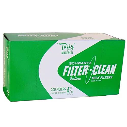 Small Milk Strainer Filter Disks Quick Flow USA Made 4 9/16 Pack of 200