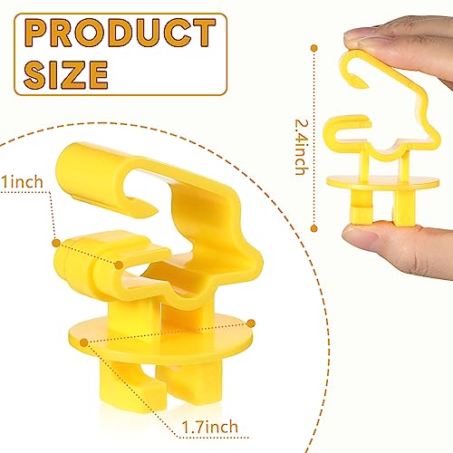 Geiserailie 200 Pcs T Post Insulators for Electric Fence Bulk