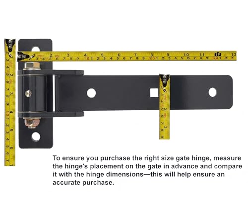 13'' Heavy Duty Strap Gate Hinges 900 LBS,180° or 90° Smooth Open Hinge | 2Pcs Thick Steel Weld/Bolt-On Hinges,Built-in Bearings for Wooden/Metal Gates,Fence,Shed,Barn,Garden Gates(Patent Pending)