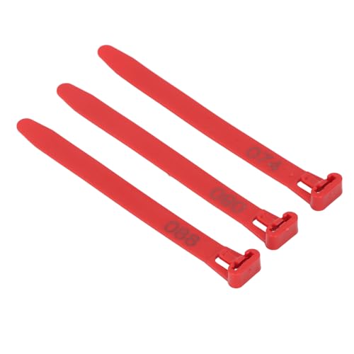 100Pcs Chicken Leg Rings, 1-100 Numbered Poultry Chicken Identification Leg Ankle Bands Tags Reusable Zip Tie for Ducks Chicks Pigeons Goose (Red) - color: Red