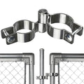 2 Pack 1-5/8" x 1-7/8" Chain Link Fence Gate Hinge, 304 Stainless Steel Heavy Duty Male Female Post Hinges with Bolts and Nuts - color: 1-5/8", size: 1-7/8"