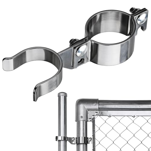 2-3/8" x 1-7/8" Chain Link Gate Latch Heavy Duty Stainless Steel Fence Gate Fork Latch Hardware with Padlock Hole 1pcs - color: 2-3/8"x1-7/8"