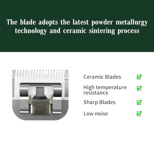 Replacement Ceramic Blades Set,Compatible with Andis,Oster 76,Wahl KM10 | 4mm(5/32") to 9.5mm(3/8") Cutting Length,Include 2#+1-1/2+3-1/2,3Pack - color: 2+1-1/2+3-1/2(3 pcs)
