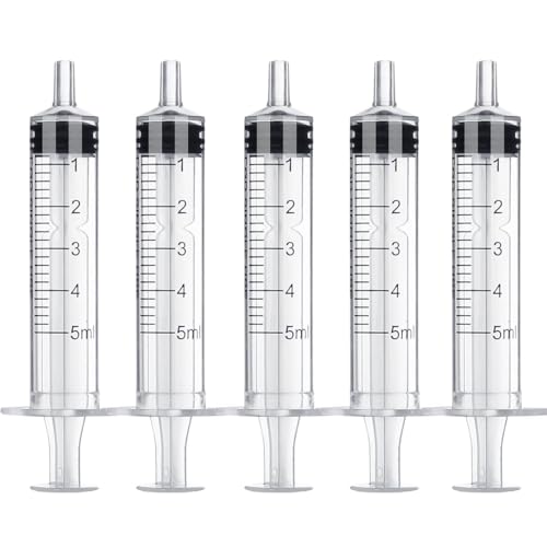 5 Ml Oral Syringe， 5cc Syringe without Needle， 5 Ml Syringes without Needle， Liquid Dosing Syringe for Pets Oral Feeding - color: 30(no needle), size: 5 mL