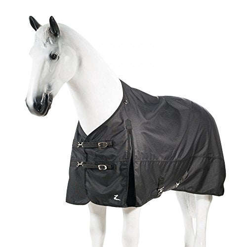 HORZE Nevada 1200D Waterproof Turnout Sheet - Black - Size: 57 - size: 56 in