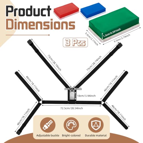 Ram Breeding Marking Harness for Sheep & Goat, 3 Pack Mating Crayon Block | Marker with Heavy-Duty Nylon Adjustable Straps, Heat Detection & Mating Record Tool, Farm Livestock Breeding Equipment - color: 3 Colors(Blue+Green+Red)