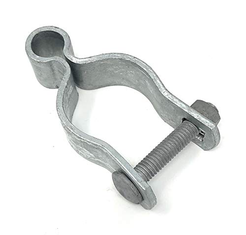 Pressed Steel Chain Link Fence Frame Hinge w/Bolt - (2 Sets Pack) (1-5/8") - size: 1-5/8 Inch