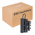 Zareba T-Post Pin-Lock Insulators for Electric Fences - Black, 250 Pack, IWTPLB-Z - Includes 250 Insulators - Secure Hold, Easy to Release - size: 250 Pack