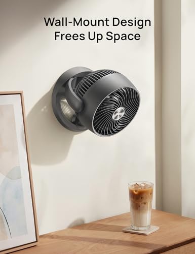 DREO Desk Fan, 12-Inch Air Circulator Fan for Bedroom, 70ft Powerful Airflow, 120° Tilt Adjustment, 25dB Ultra-Quiet, 3 Speeds Small Table Fan for Whole Room, Home, Office - color: Grey