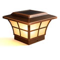 Classy Caps 4x4 Prestige Solar Post Cap - Fits 3.5"x3.5" and 4"x4" Deck & Fence Posts - Electroplated Copper - Warm/Cool Light Color Modes - SL079C - color: Copper