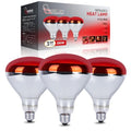 3 Pack 250W Heat Lamp Bulbs for Chicks, R40 Brooder Heat Lamp for Chickens, Infrared Reflector Heat Bulbs for Brooder Heater, Incandescent Heating Bulb for Pet, Bathroom, Food