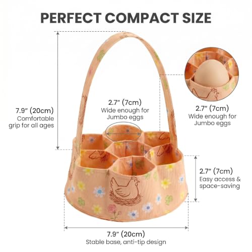 Egg Collecting Basket, Large Egg Collection Bag for Gathering Fresh Eggs - color: Color 10