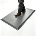 2 x 3 FT Anti Fatigue Mats Industrial 1 Inch Thick Soft Sponge Ergonomic Mat Durable Heavy Duty Diamond Plate for Standing Non Slip Industrial Grade Floor Mat for Leg & Back Pain (Gray) - size: 35.4"L x 23.6"W x 1"Th