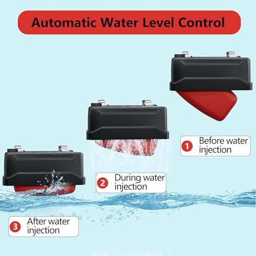 EyGde 2 PCS Water Trough Float Valve for Stock Tank, Includes 3/4" Hose Metal Connectors, PTFE Tape, Automatic Water Level Control Device for Livestock Waterer, Poultry, Cattle, Goat, Pool, Pond