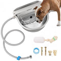 NATGAI Automatic Animal Drinking Water Bowl with Float Valve, 304 Stainless Steel Auto Filling Water Dispenser, Dog Water Bowl Dispenser Kit for Outdoor Farm, Ranch, Goat, Horse, Poultry, Livestock