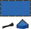 Amgo 2' x 2' Blue Custom Size Shade Cloth with Grommets - 90% Sunblock, Durable Mesh Fabric Tarp for Dog Kennel Cover, Fence Privacy Screen, Greenhouse, Chicken Coop & Pet Playpen. - color: Blue, size: 2' x 2' Custom Size
