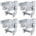 4 Set of Chain Link Fence Gate Post Hinge, 1-5/8" x 1-5/8" Galvanized Steel Chain Link Fence Gate Hinge with Female Hinges and Male Post Hinges, Bolts & Nuts Included - size: 1-5/8" x 1-5/8"(4 Pack)