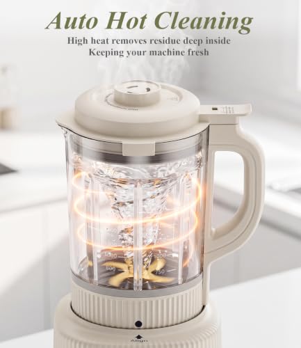 Nut Milk Maker Machine, 59oz Soy Milk Machine with Detachable Design, 9 in 1 Homemade Soy, Almond, Oat, Plant Based Milk, Juice, Milkshake and Smoothie Maker, 24H Delay Start, Auto Clean