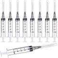 100 Pack 5ml/cc Plastic Luer Lock Syringa with 22Ga and Cap, Individually Sealed Wrapped, for Scientific Labs, Measuring Liquid, Refilling Cartridges or Glue Applicator - style: 100 Pack-5ml 22gauge
