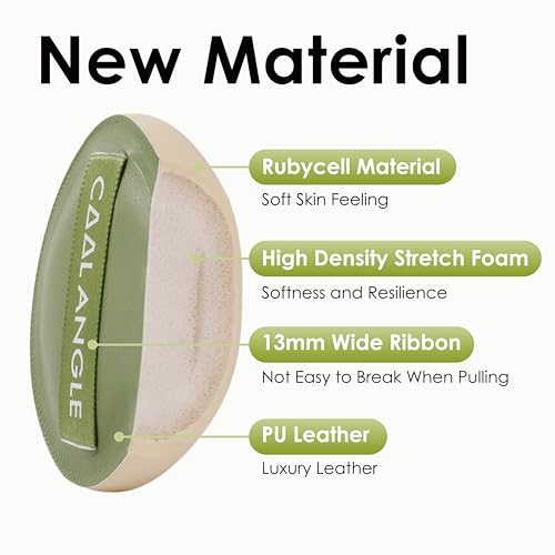 COOL-ANGLE Makeup Sponge Blender, Latex Free, 2X-Large and 2Medium | For Liquid Foundation And Concealer, Wet Or Dry Use, Natural Airbrushed Finish, Highly Elastic And Reusable, Natural Makeup - color: A10: 2XLarge Yellow+2Medium Green