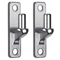 Insaga 304 Stainless Steel Gate Hinges 2 Pcs, Heavy Duty Wall Mount Hinges with 5/8" Pin, One-Piece Casting Farm & Chain Link Fence Gate Hardware - color: Silver-SS-Pin-2Pcs
