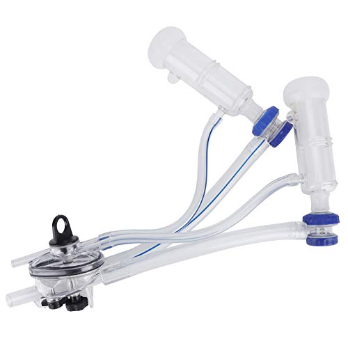 GLOGLOW Goat Milking Cluster, Sheep Milking Kit with Milker Claw Assembly for Mobile Milking Machine Teat Cup Milk Collector for Farm Animals | for Mobile Milking Machine, Teat Cup Milk Collector, for Farm Animals