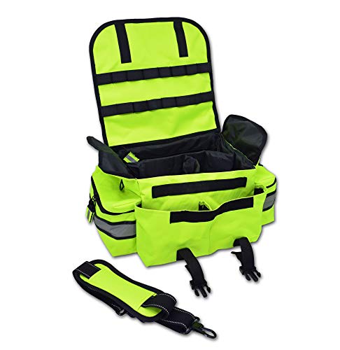 Lightning X Products Small EMT Medic First Responder Trauma EMS Jump Bag With Dividers - Fluorescent Yellow - color: Fluorescent Yellow