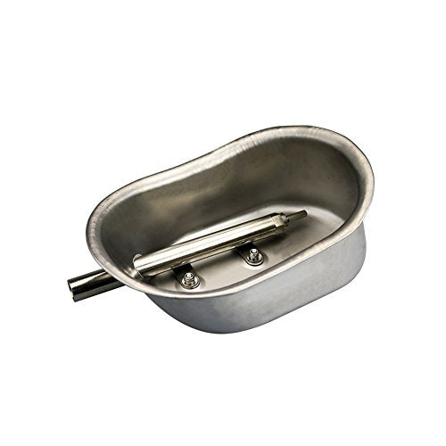 Pig Waterer Bowl Water Nipple Feeder for Hog Sows Swine Piglets | Stainless Steel Automatic Pig Waterer System,with 1/2" NPT(F) Thread,Durable & Rustproof, Large Oval Design