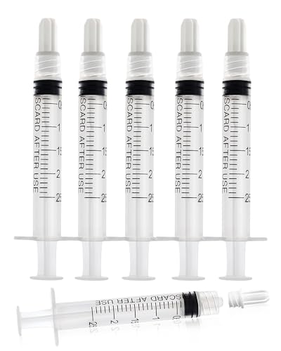 2.5ml Luer Lock Syringe without Needle - 2.5cc Plastic Syringes, Sterile, Individually Sealed, Pack of 30 - size: 2.5ML