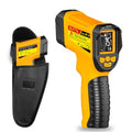 JD-10 Infrared Thermometer Gun, -58°F to 1472°F, 13-Point Laser | 0.5-second response and adjustable 0.10-1.00 emissivity for cooking, griddles, HVAC, automotive, and industrial surfaces - color: Yellow